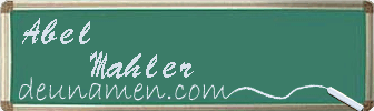Abel Mahler Visitenkarte